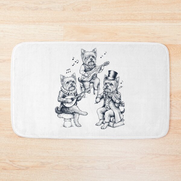 Item preview, Vintage Yorkshire Terrier Music Instrument Dog Lover designed and sold by dian-rody-crest.