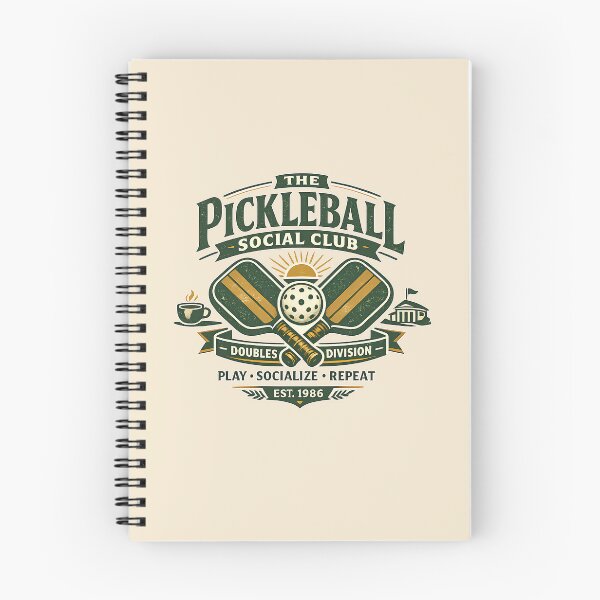 Item preview, The Pickleball Social Club Vintage Sports Emblem designed and sold by KakangMudi.