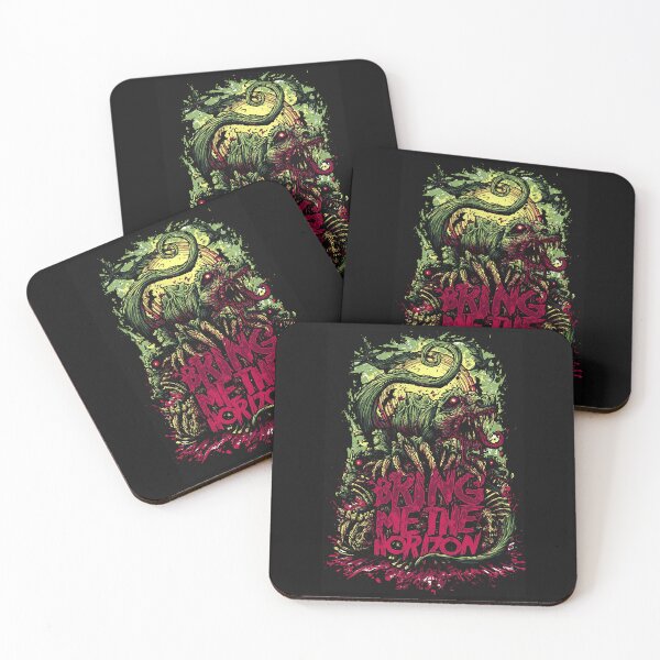 Item preview, Artwork Bring Me The Horizon Neon Skull Metal designed and sold by kurgelhipo.