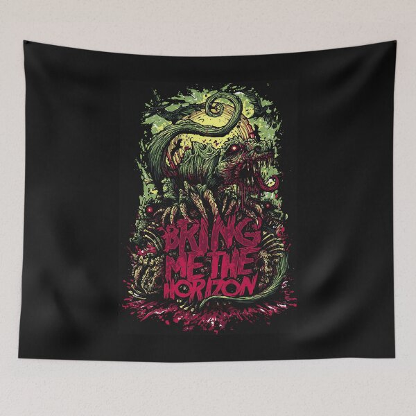Item preview, Artwork Bring Me The Horizon Neon Skull Metal designed and sold by kurgelhipo.