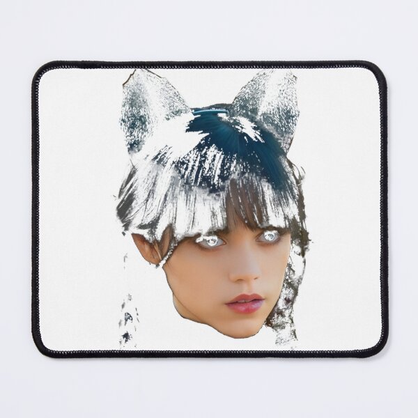 Item preview, Jenna Ortega Inspired Cute Cat Illustration Design designed and sold by ahmedkamel4002.