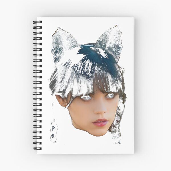 Item preview, Jenna Ortega Inspired Cute Cat Illustration Design designed and sold by ahmedkamel4002.