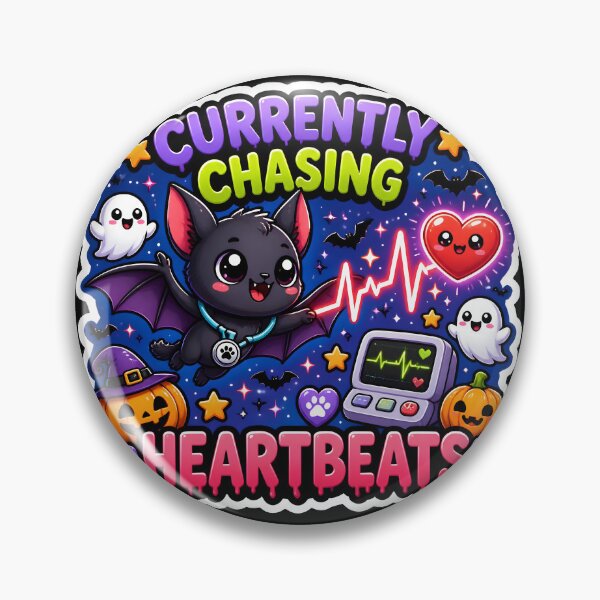 Item preview, Currently Chasing Heartbeats — Veterinary Cardiology Halloween designed and sold by Bettybee00.