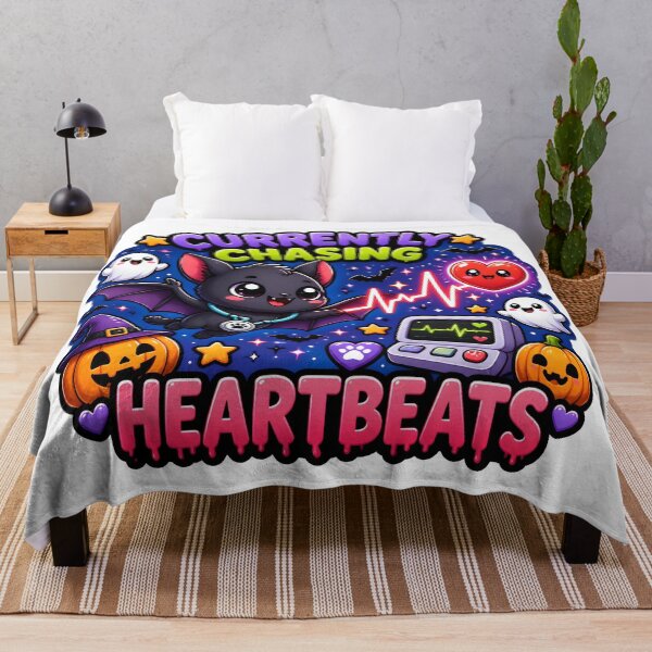 Item preview, Currently Chasing Heartbeats — Veterinary Cardiology Halloween designed and sold by Bettybee00.