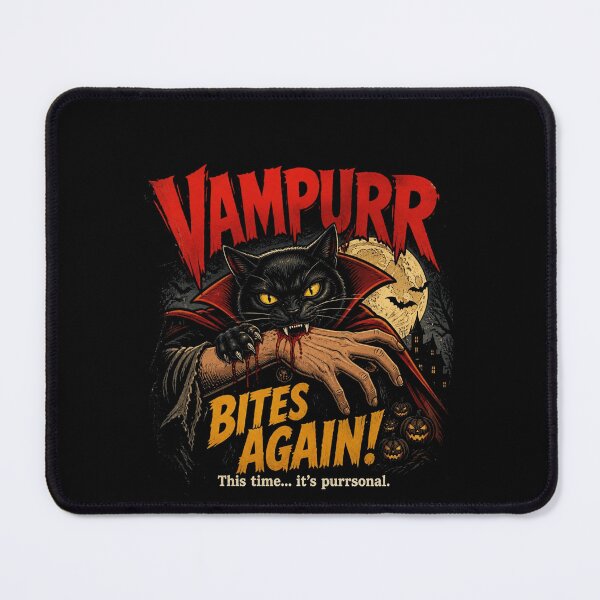 Item preview, Vampurr Bites Again Funny Halloween  designed and sold by UnderLip.