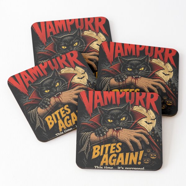 Item preview, Vampurr Bites Again Funny Halloween  designed and sold by UnderLip.