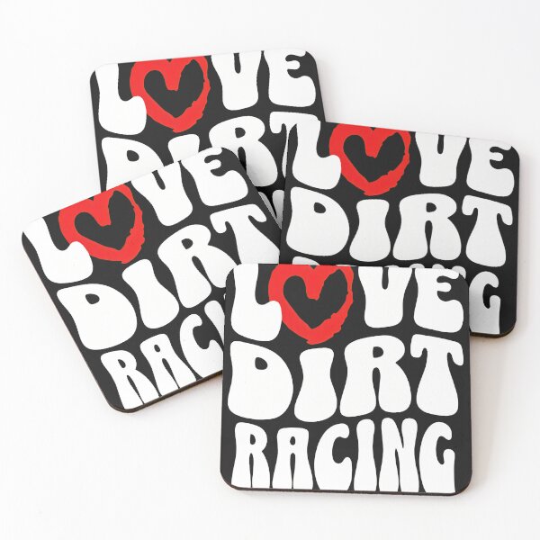 Item preview, Love Dirt Racing Retro Heart designed and sold by YarningsandYear.