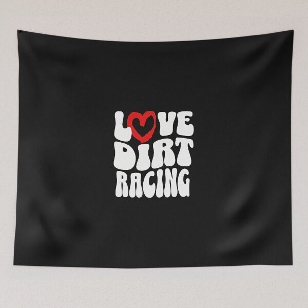 Item preview, Love Dirt Racing Retro Heart designed and sold by YarningsandYear.
