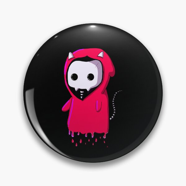 Item preview, Grim Kitty magenta designed and sold by DoodlesbyEllieE.