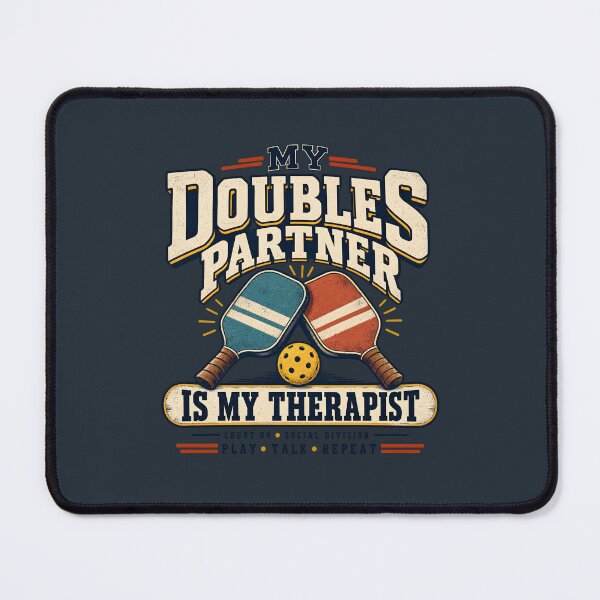 Item preview, Pickleball Doubles Partner Therapist Vintage Retro Sports Poster designed and sold by KakangMudi.