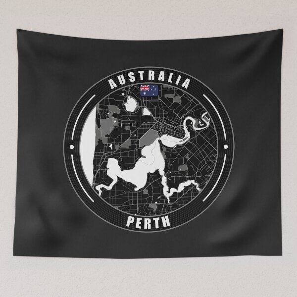 Item preview, Perth Australia City Map  designed and sold by Thistle-TShop.