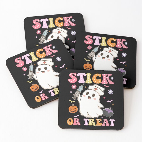 Item preview, Funny Stick Or Treat Cute Nurse Ghost Halloween Crew Women designed and sold by KristenSabol.