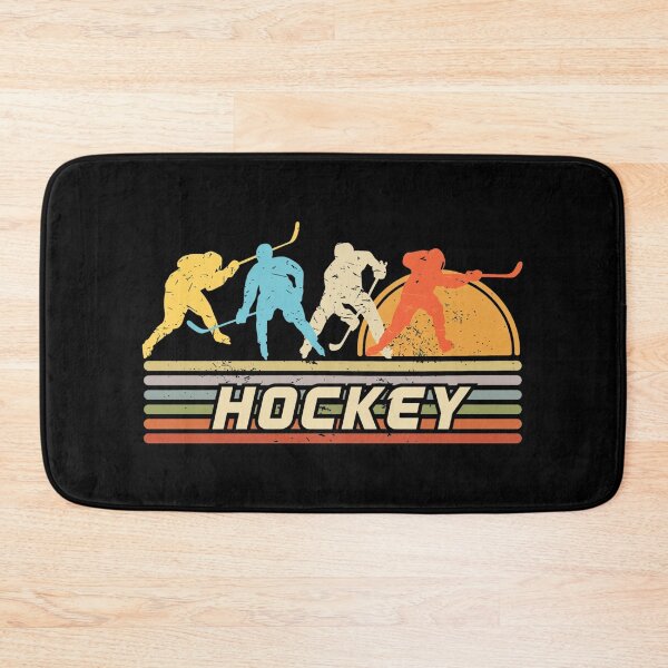 Item preview, Retro Retro Ice Hockey Player Sunset Silhouette designed and sold by JOSEPEDEEN12.
