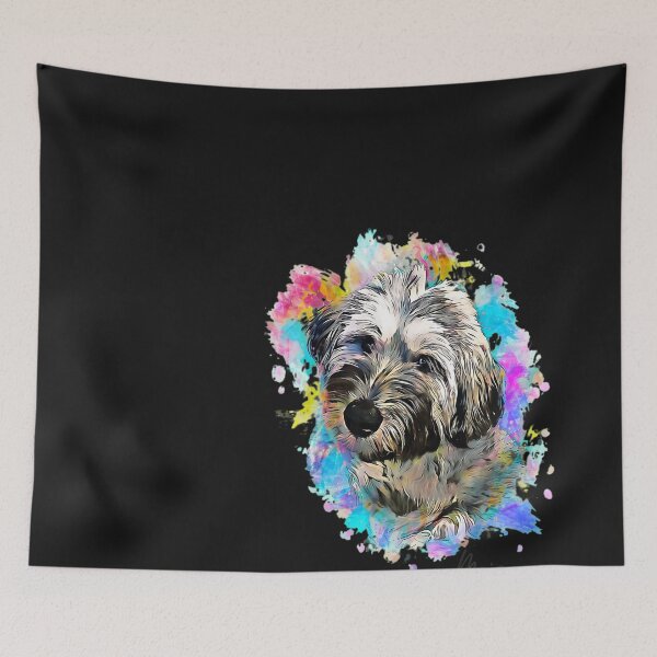 Item preview, Maisy Dog Watercolor Portrait Art Print designed and sold by YarningsandYear.