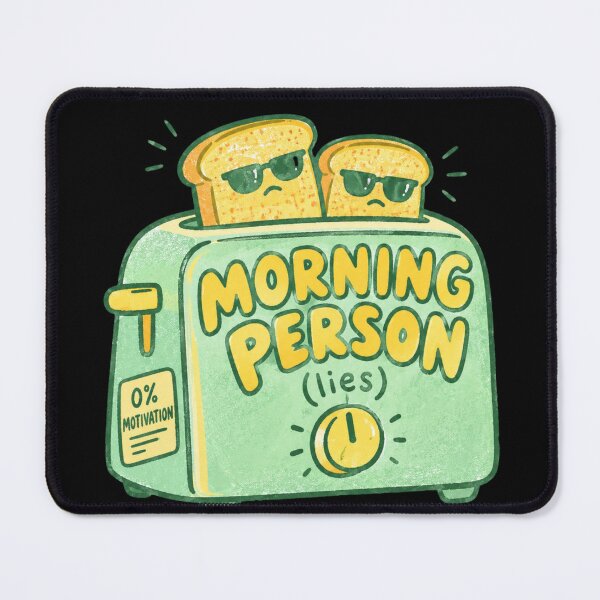 Item preview, Grumpy Morning Person Office Worker Illustration designed and sold by bosamji.
