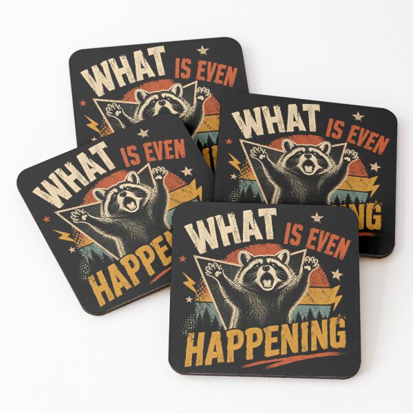 Item preview, What Is Even Happening Raccoon Funny Animal Lover Meme Gift designed and sold by JonesFlora2025.