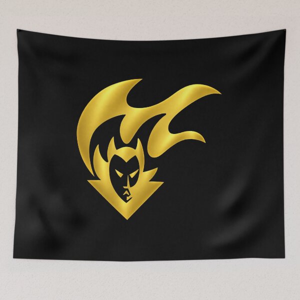 Item preview, The Mighty Demons Logo Drawing Black and Gold Series designed and sold by Luke Foran Sports Art.