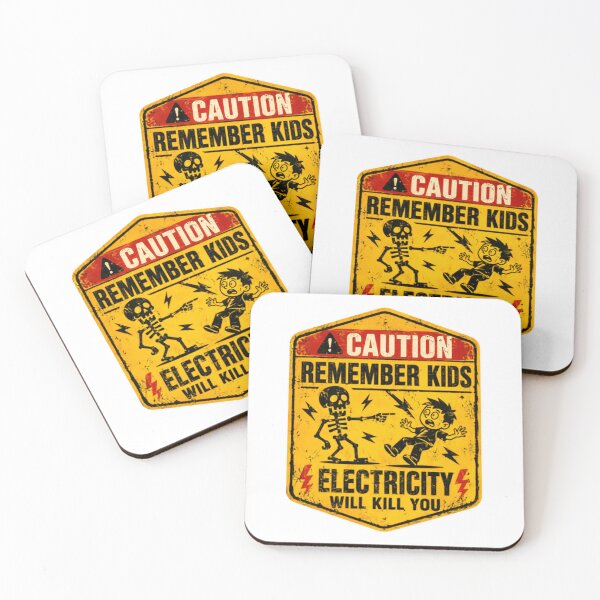 Item preview, Caution Remember Kids Electricity Will Kill You Electrician Safety Warning Danger Engineer designed and sold by HumansStuck12.