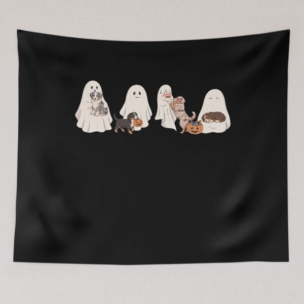 Item preview, Australian Shepherd Halloween Boo Pumpkin Dog Lover designed and sold by dian-rody-crest.