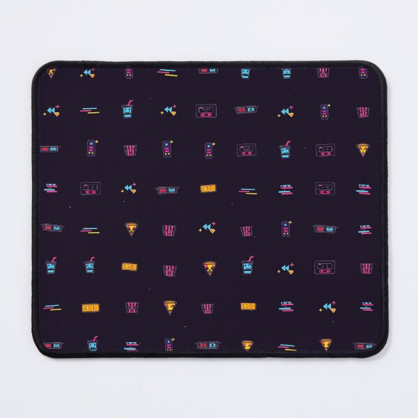 Item preview, VHS Movie Night Retro 80s 90s Film Rental Micro Icon Seamless Pattern designed and sold by KungPowUnicorn.