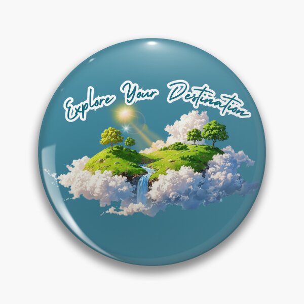 Item preview, Explore Your Destination | Floating Island Fantasy Art designed and sold by Machi-Merch.