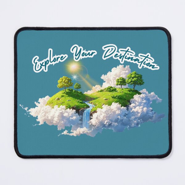 Item preview, Explore Your Destination | Floating Island Fantasy Art designed and sold by Machi-Merch.