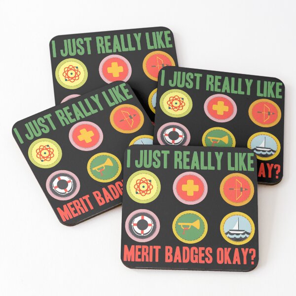 Item preview, Merit Badges OKAY designed and sold by YarningsandYear.