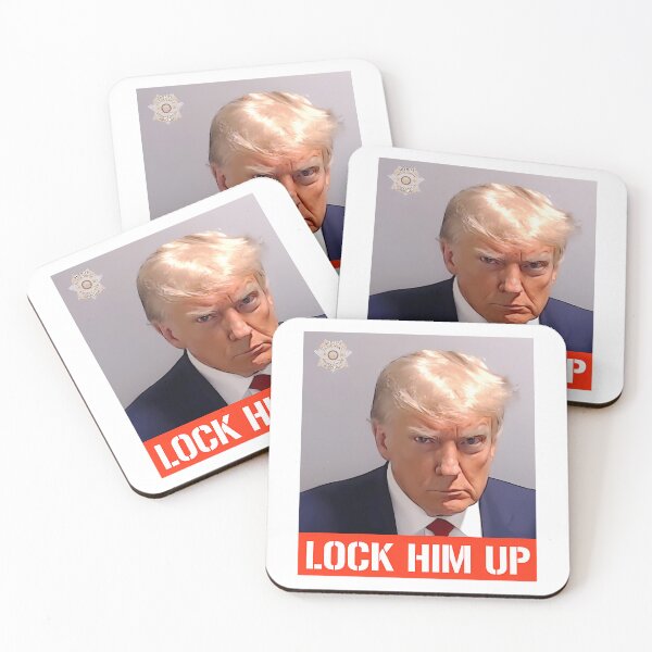 Item preview, Lock Him Up Donald Trump Mugshot designed and sold by ZahiraFi-reston.