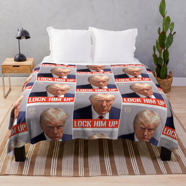 Item preview, Lock Him Up Donald Trump Mugshot designed and sold by ZahiraFi-reston.