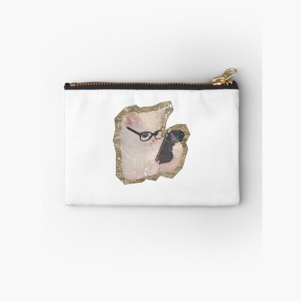 Item preview, Cat With Glasses And Phone Smart Pet Lover Tech Nerd designed and sold by SkeletonsDanger.