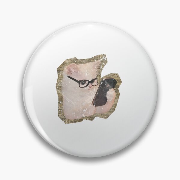Item preview, Cat With Glasses And Phone Smart Pet Lover Tech Nerd designed and sold by SkeletonsDanger.