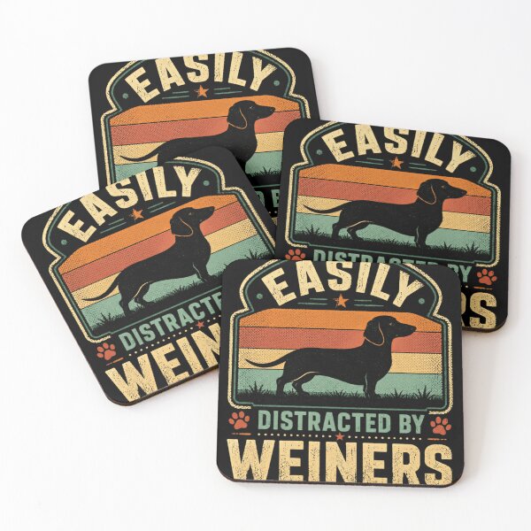 Item preview, Easily Distracted By Weiners Dachshund Dog Owner Pet Lover designed and sold by JonesFlora2025.