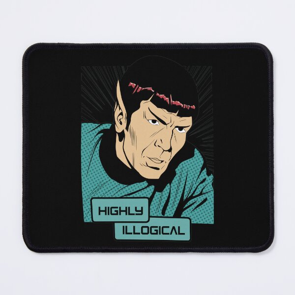Item preview, Highly Illogical Comic Space Officer designed and sold by NICKAYKOWSKI.