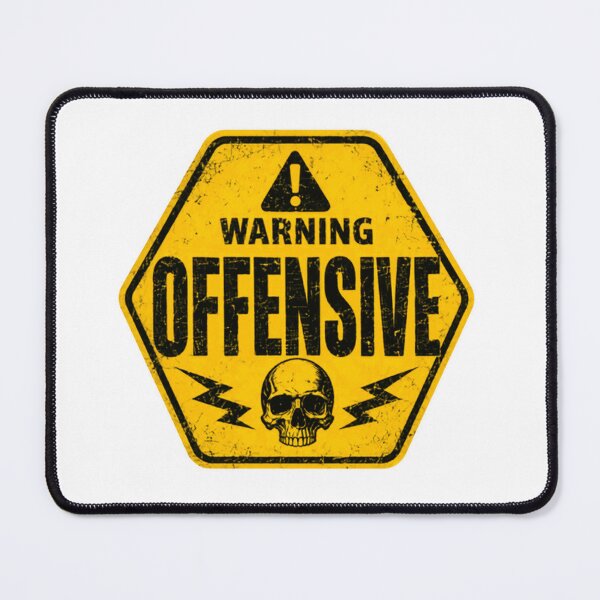 Item preview, Warning Offensive Adult Humor Sarcastic Statement designed and sold by HumansStuck12.