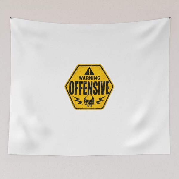 Item preview, Warning Offensive Adult Humor Sarcastic Statement designed and sold by HumansStuck12.