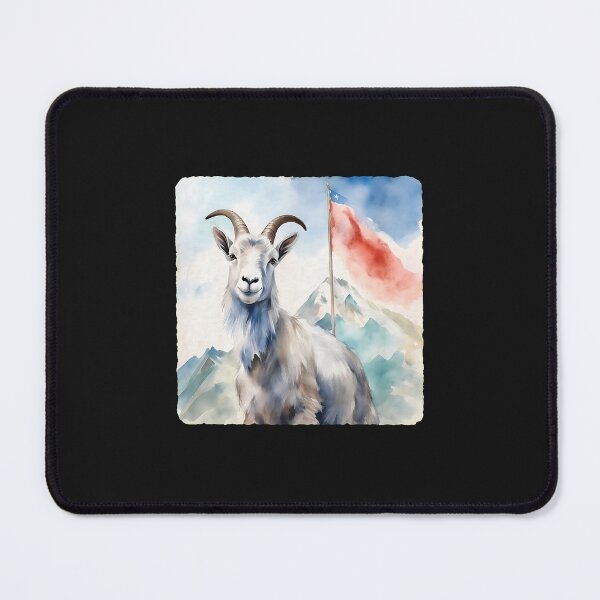 Item preview, Mountain Goat Watercolor Art designed and sold by YarningsandYear.