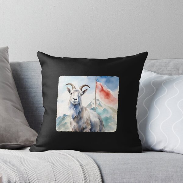 Item preview, Mountain Goat Watercolor Art designed and sold by YarningsandYear.