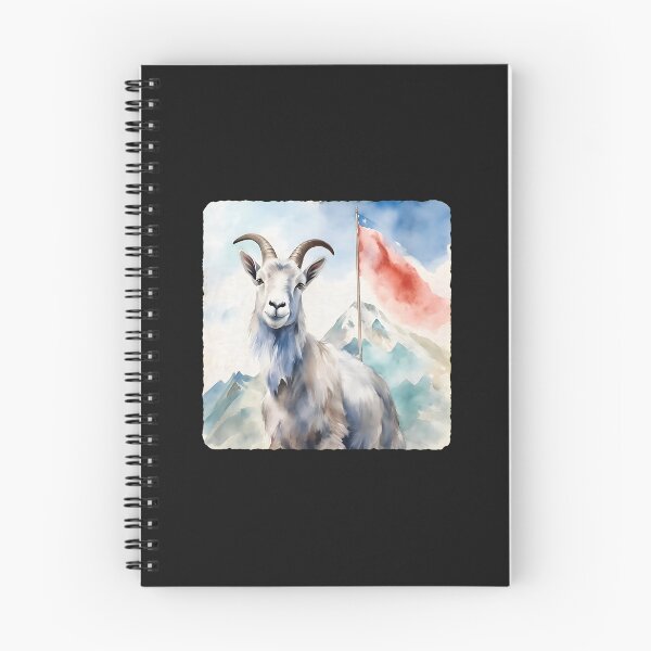 Item preview, Mountain Goat Watercolor Art designed and sold by YarningsandYear.