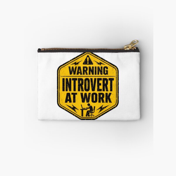 Item preview, Warning Introvert At Work Funny Introverted Professional Personality designed and sold by HumansStuck12.