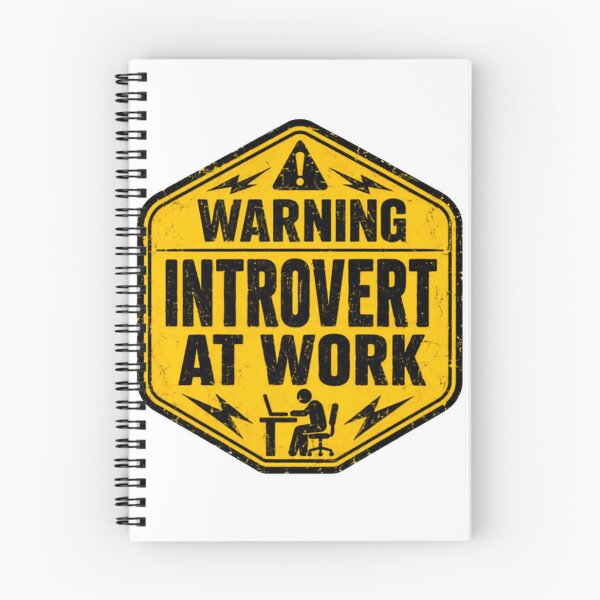 Item preview, Warning Introvert At Work Funny Introverted Professional Personality designed and sold by HumansStuck12.