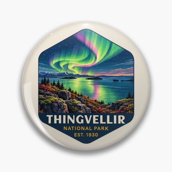Item preview, Thingvellir National Park Iceland – Vintage Nordic Wilderness Adventure designed and sold by Gideon Emmerich.