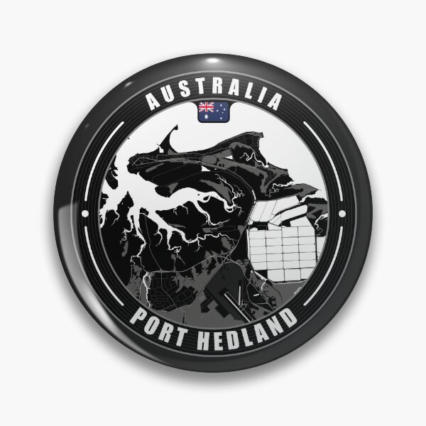 Item preview, Port Hedland Australia City Map  designed and sold by Thistle-TShop.