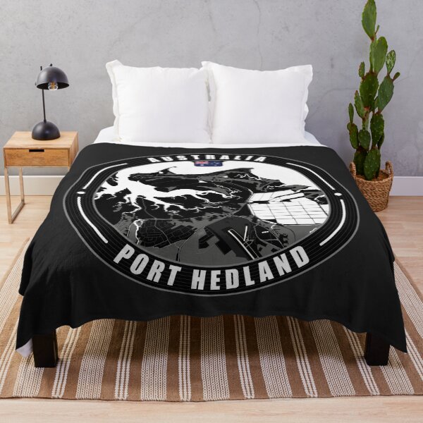 Item preview, Port Hedland Australia City Map designed and sold by Thistle-TShop.