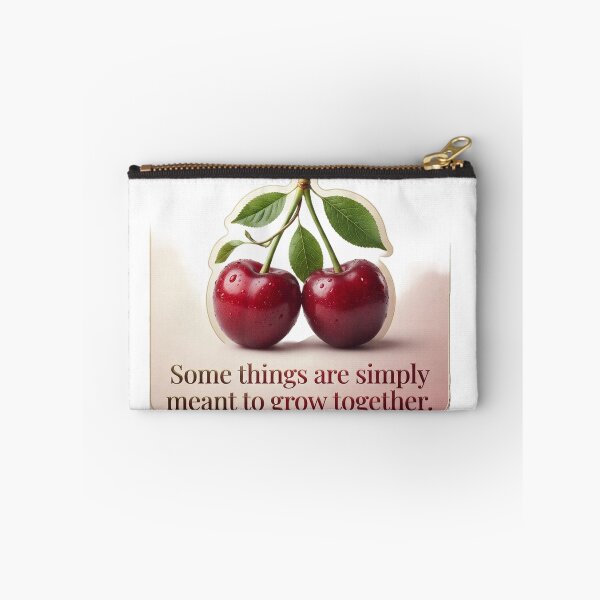 Item preview, Some Things Are Simply Meant to Grow Together – Beautiful Cherry Sticker Design designed and sold by CreativeNest Prints.