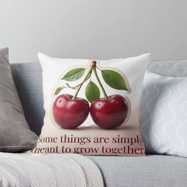 Item preview, Some Things Are Simply Meant to Grow Together – Beautiful Cherry Sticker Design designed and sold by CreativeNest Prints.