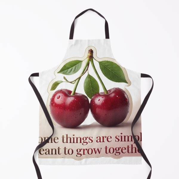 Item preview, Some Things Are Simply Meant to Grow Together – Beautiful Cherry Sticker Design designed and sold by CreativeNest Prints.