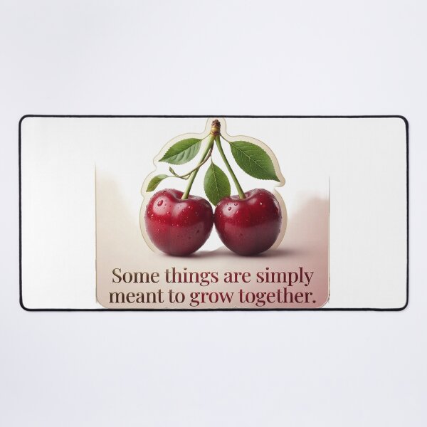 Item preview, Some Things Are Simply Meant to Grow Together – Beautiful Cherry Sticker Design designed and sold by CreativeNest Prints.