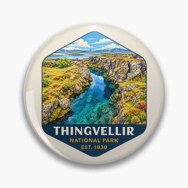Item preview, Thingvellir National Park Iceland – Vintage Nordic Wilderness Adventure designed and sold by Gideon Emmerich.