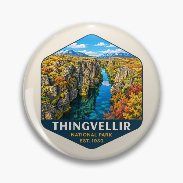 Item preview, Thingvellir National Park Iceland – Vintage Nordic Wilderness Adventure designed and sold by Gideon Emmerich.