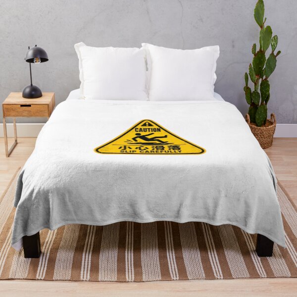 Item preview, Caution 小心滑落 Slip Carefully Warning Safety Hazard designed and sold by HumansStuck12.